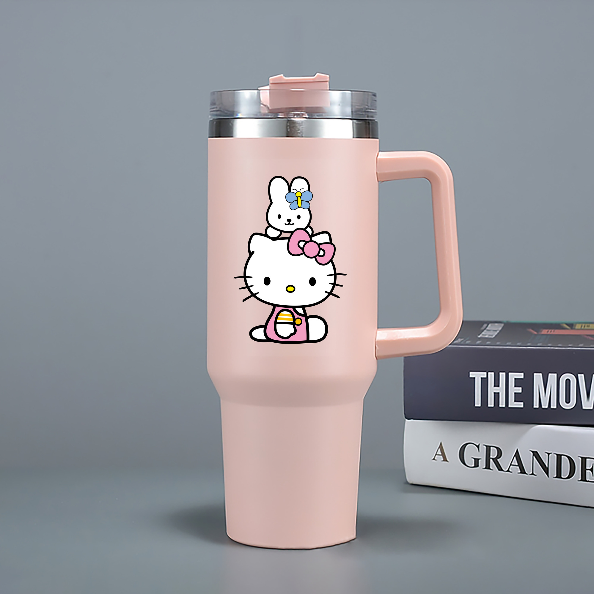 （画像用） Hello Kitty ハローキティ 1200mL車用タンブラー（カラープリント）